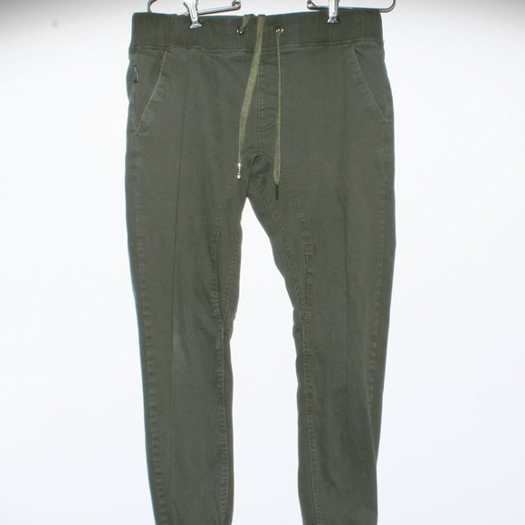 LIKE NEW-Boys Olive Joggers. - Picture 1 of 2